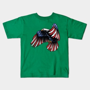 American eagle flag Kids T-Shirt